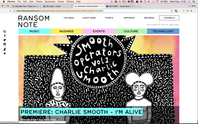 Ransom note premiere Charlie Smooth