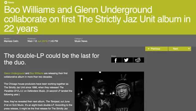 Resident Advisor&nbsp;on&nbsp;Glenn Underground&nbsp;&&nbsp;Boo Williams