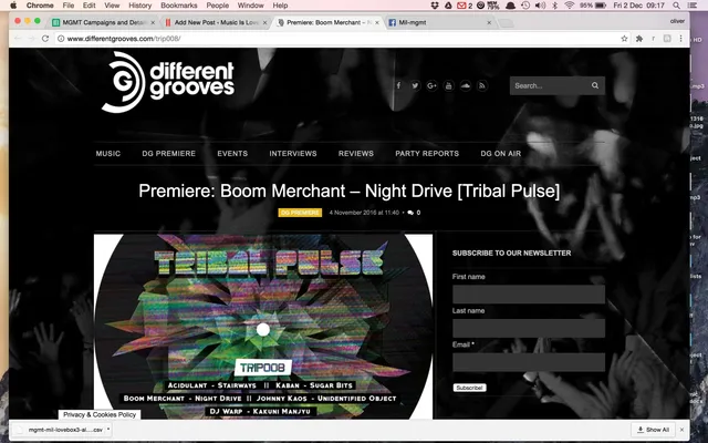 Different Groove premiere Tribal pulse