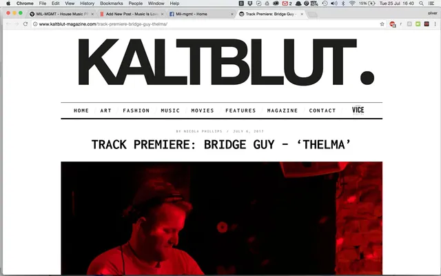 KALTBLUT Magazine premiere Berlin Bass Collective