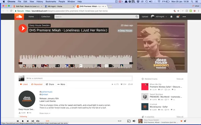 Deep House Sweden premiere Just Her