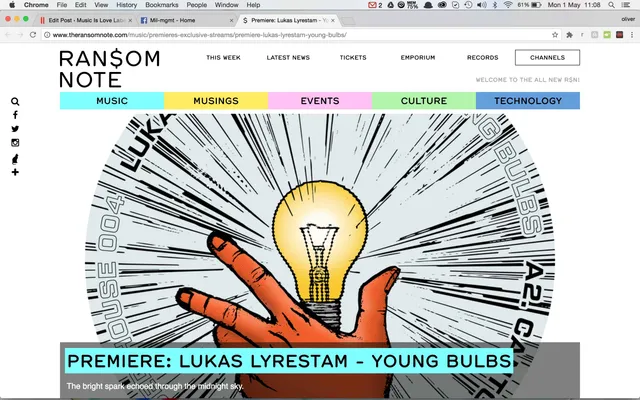 Ransom Note premiere Lukas Lyrestam