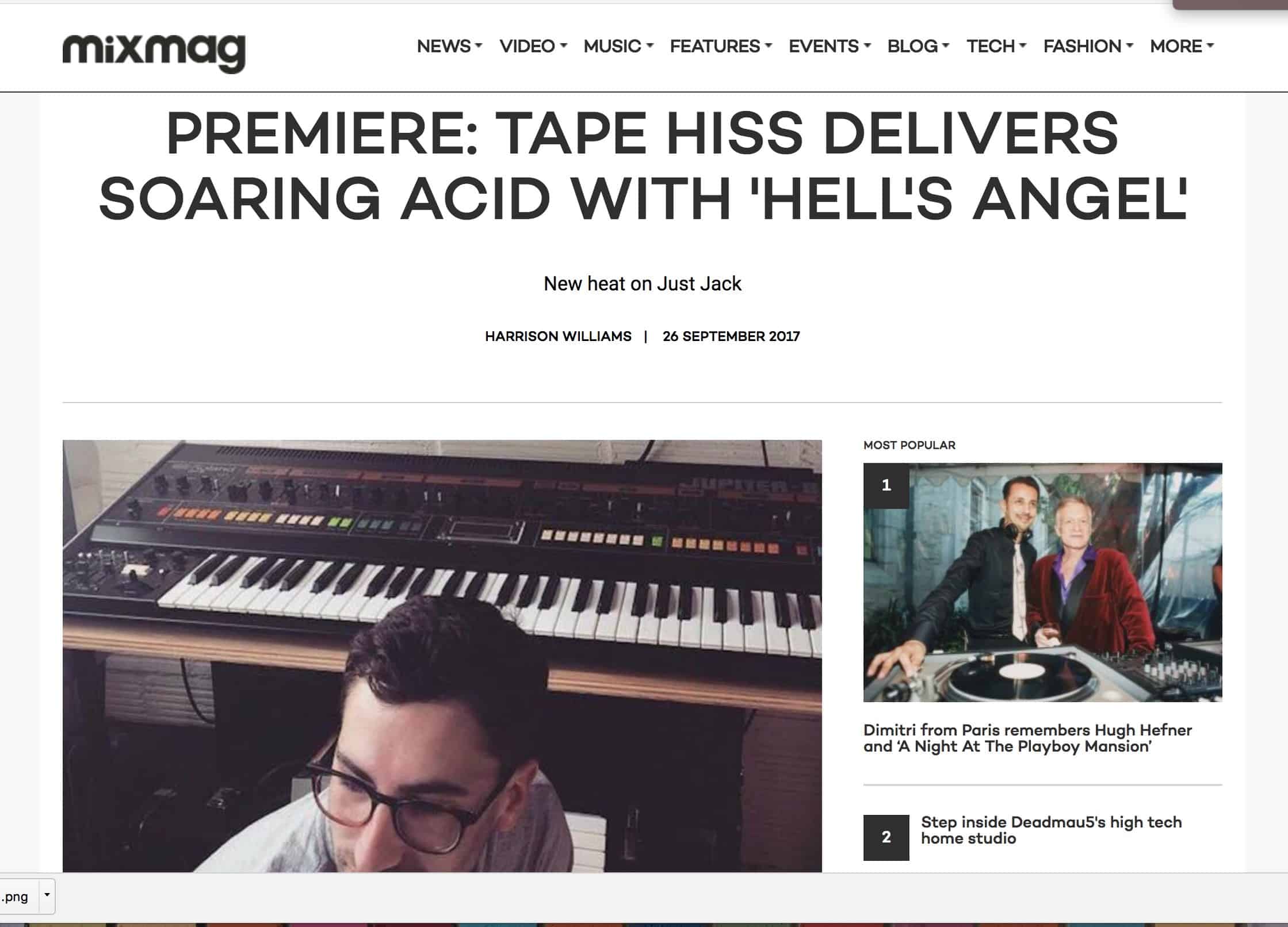 Tape Hiss on Mixmag - House Music PR